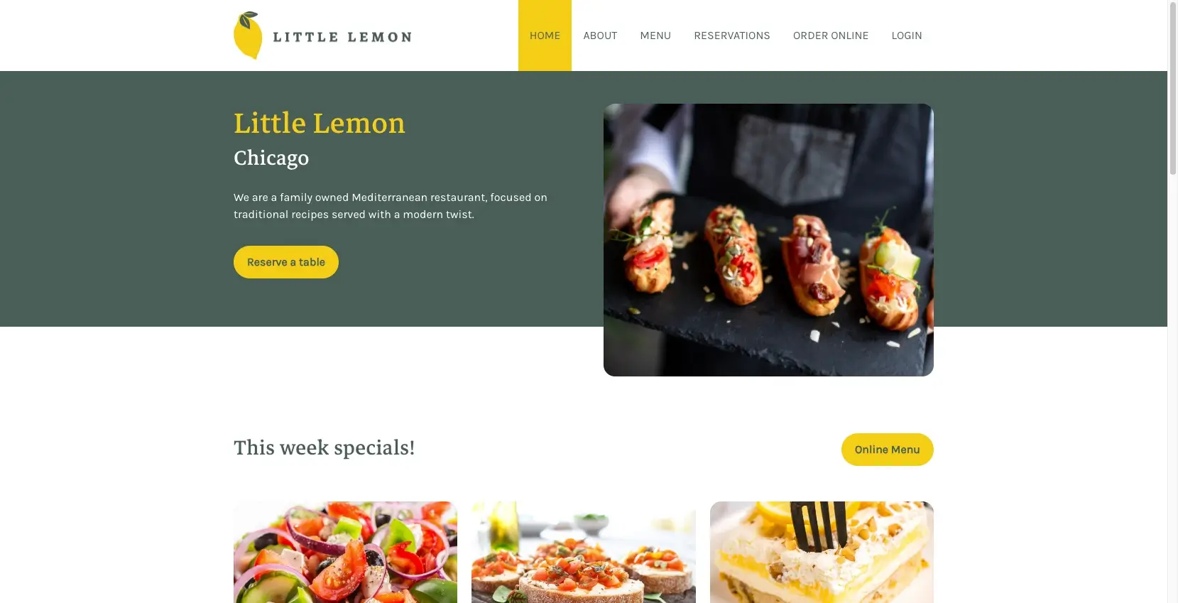 Little lemon website