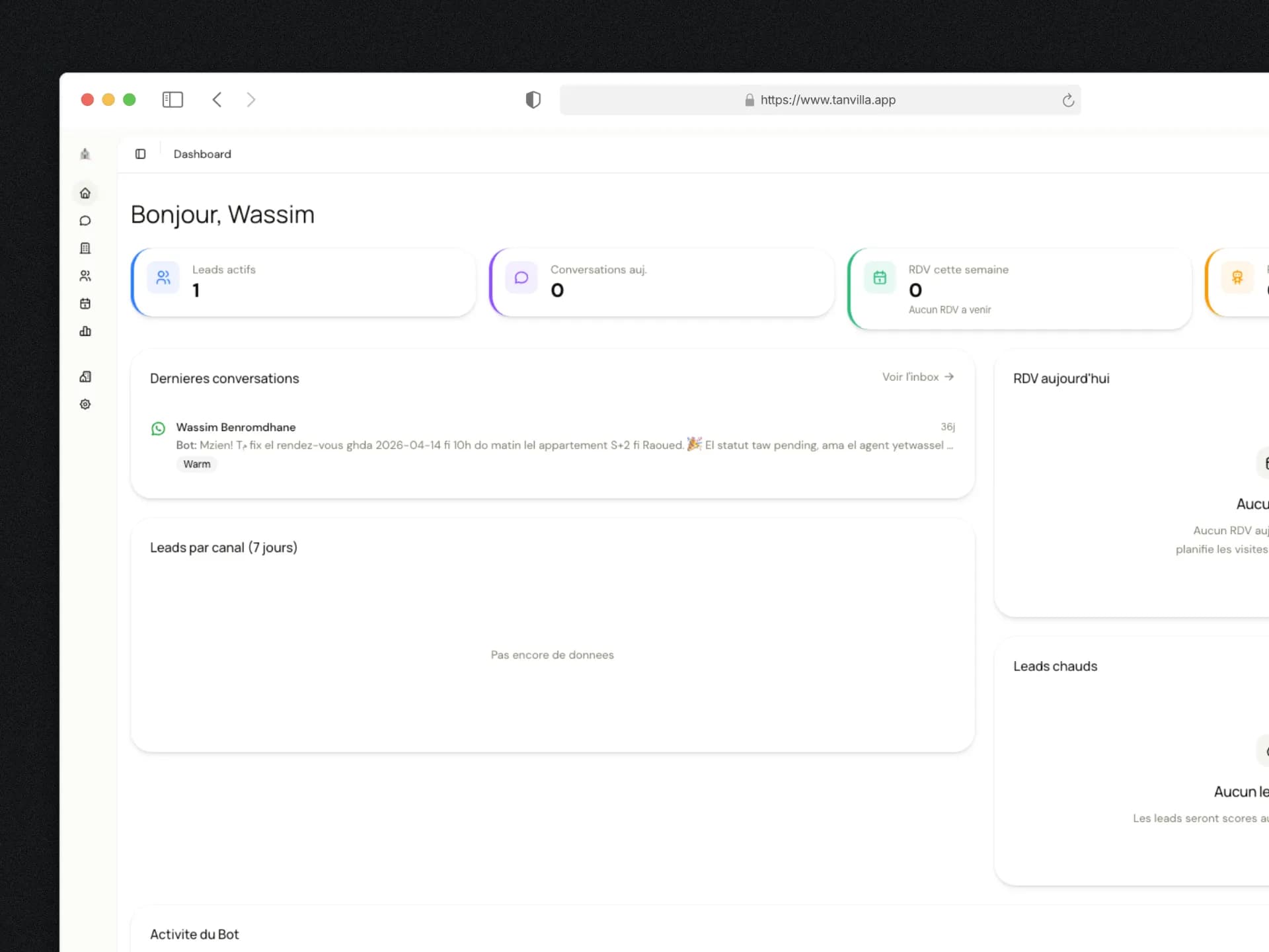 screenshot of Tanvilla project