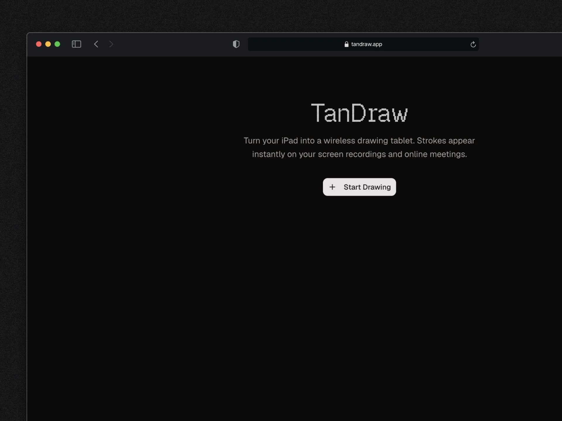 screenshot of Tandraw project