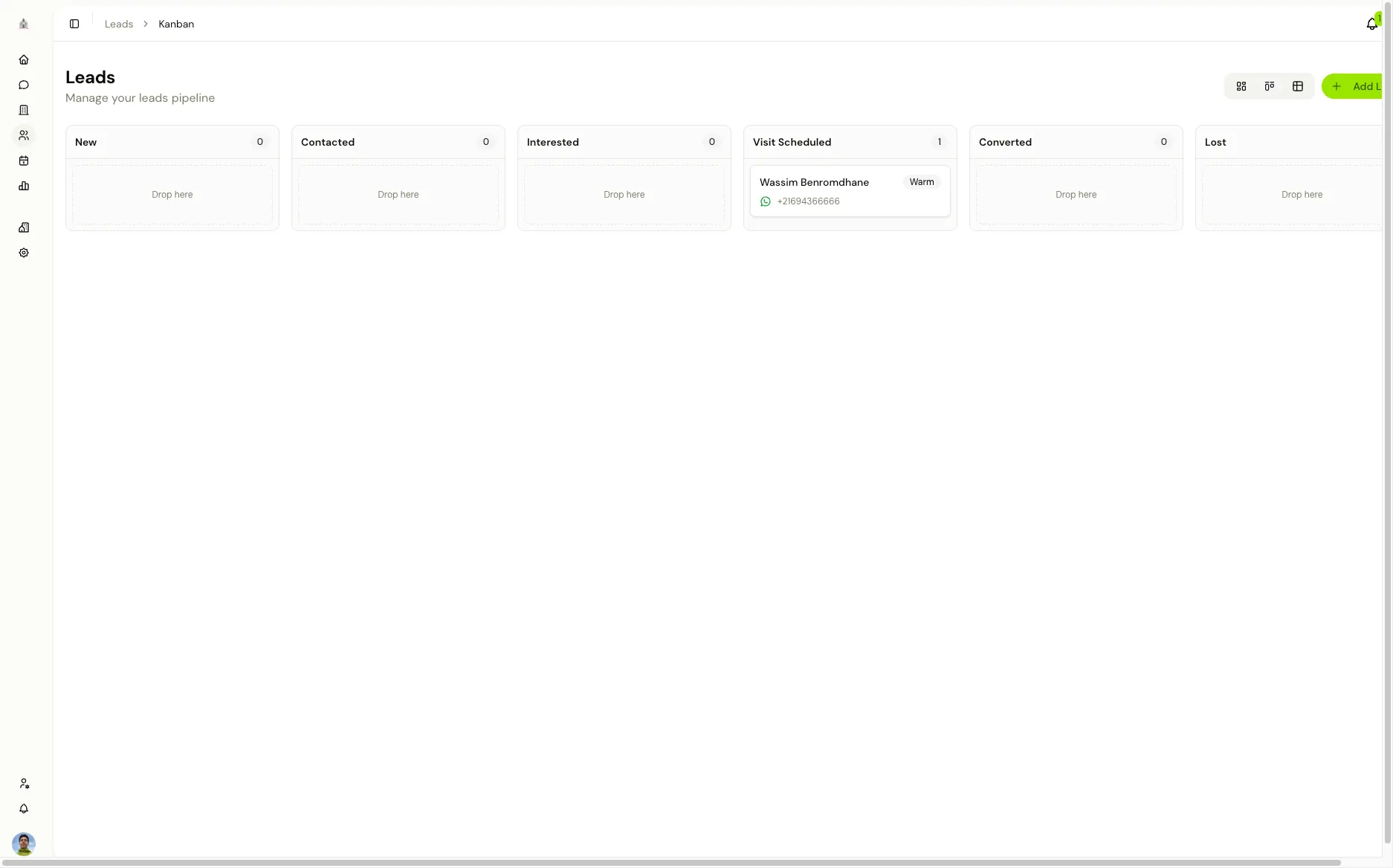 Lead pipeline kanban with drag-and-drop.jpg